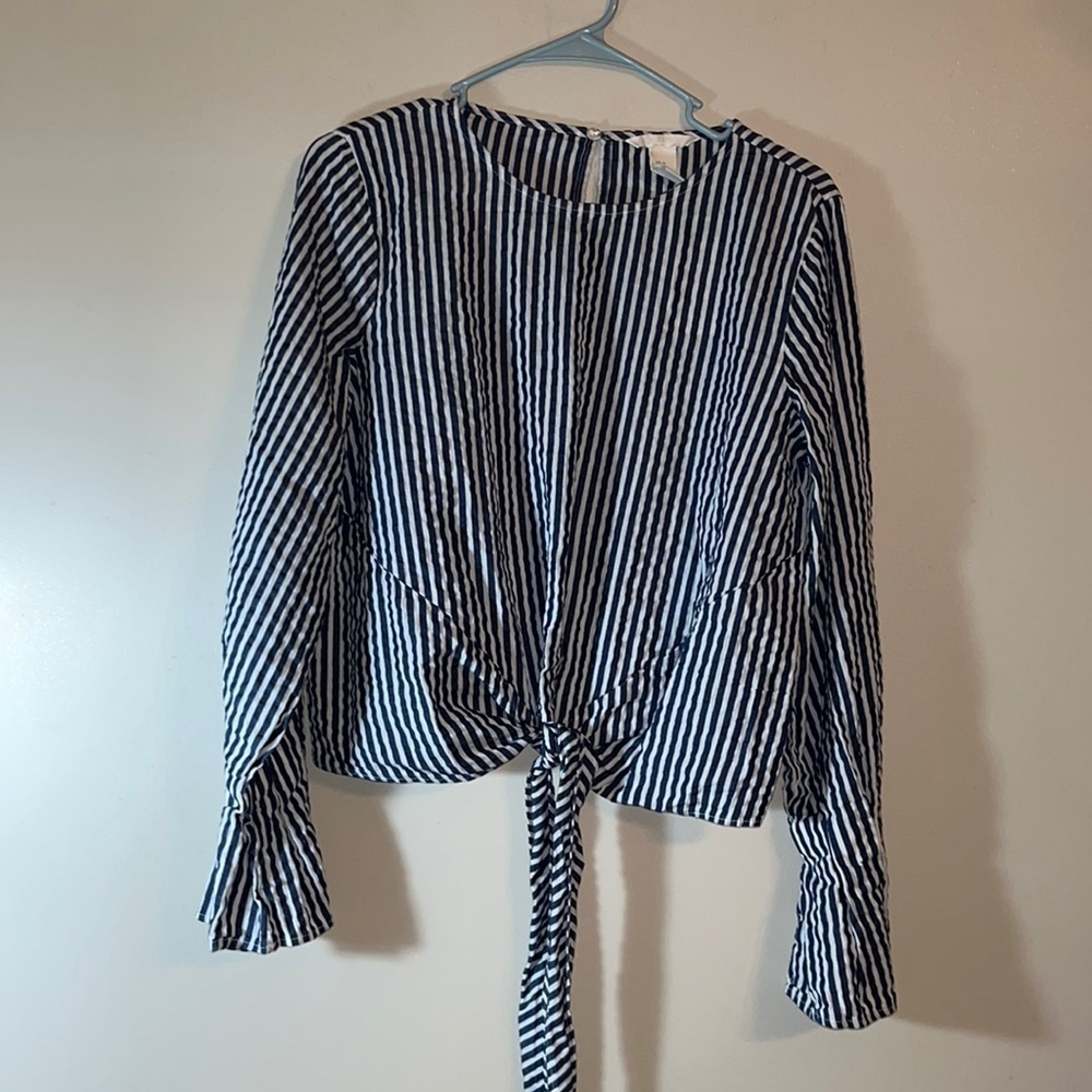 H & M Cropped Blouse- 100% Cotton